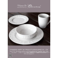 16PCS Embossed Ceramic Porcelain Dinner Set